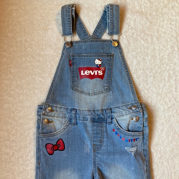 Levi’s Children’s Hello Kitty Overalls Size 6 REG - Picture 5 of 9